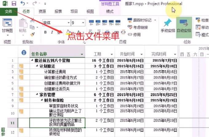 Project 2013中如何将数据导出到Excel