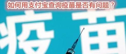 如何用支付宝查询疫苗是否有问题?