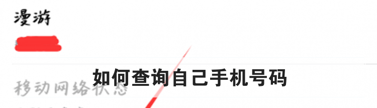 如何查询自己手机号码