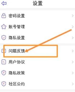 星光手帐软件中如何进行问题反馈