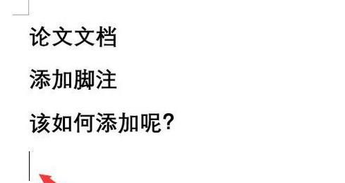 怎么在论文文档中添加脚注