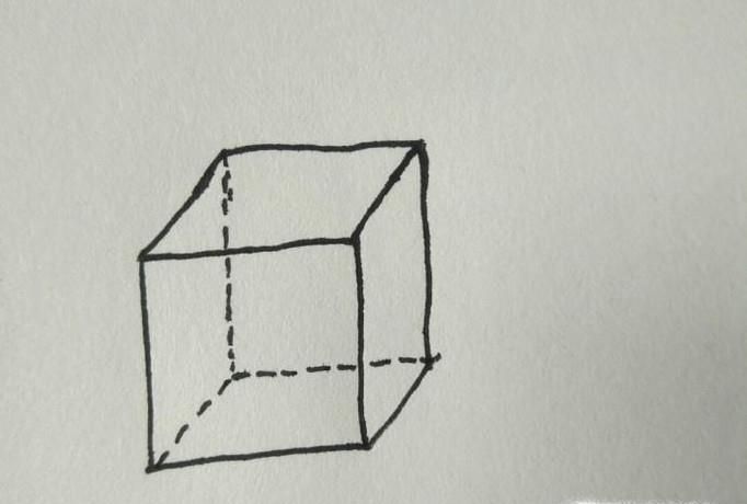 如何手绘立体正方形