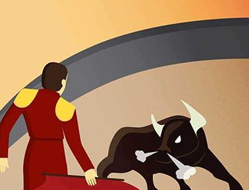 公牛看见红色的东西真的会生气吗？