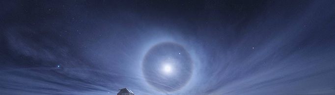 太阳和月亮周围的光环是怎么形成的?