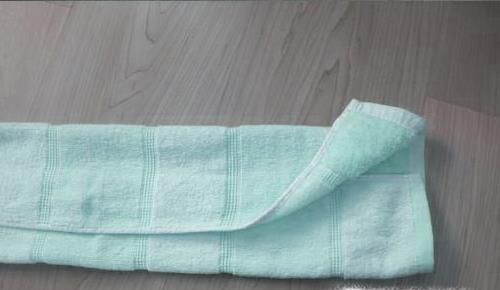 韩剧桑拿毛巾羊角浴帽折叠方法