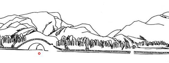 日月潭简笔画怎么画