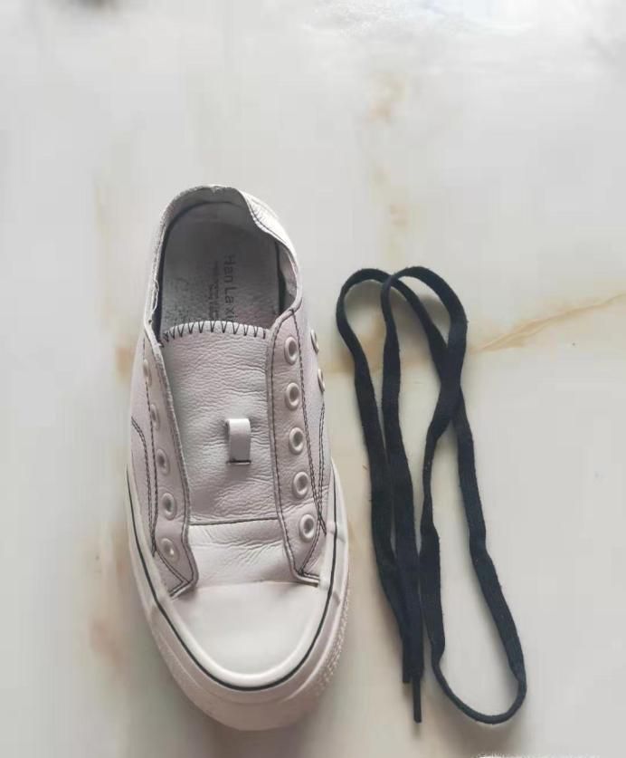 五孔花式系鞋带方法