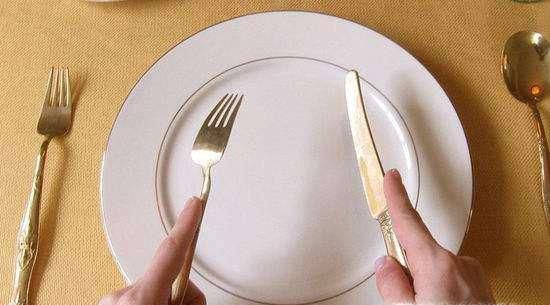 西餐刀叉摆放的含义