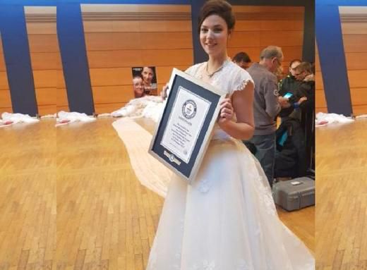 世界上最长的婚纱