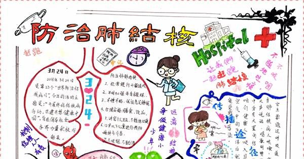 防治肺结核的手抄报怎样画图画？