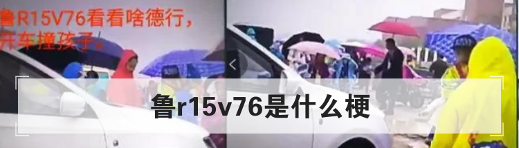 鲁r15v76是什么梗