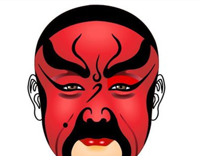 京剧脸谱表示忠勇义烈的是什么？
