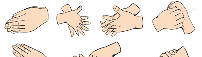 洗手法的七个步骤是什么？