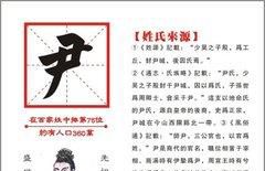 尹姓男孩女孩起名字大全