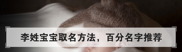 李姓宝宝取名方法，百分名字推荐