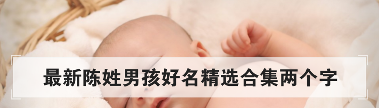 最新陈姓男孩好名精选合集两个字
