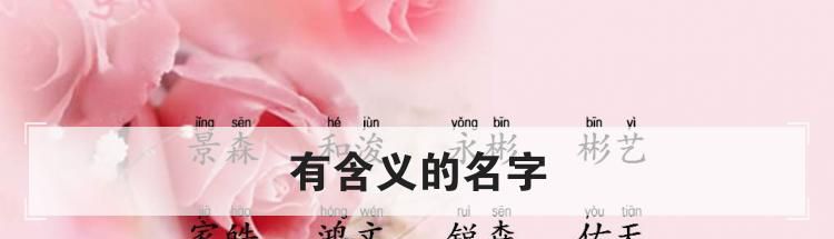 有含义的名字