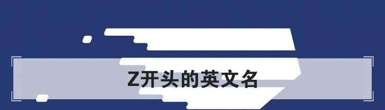 Z开头的英文名