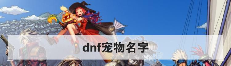 dnf宠物名字