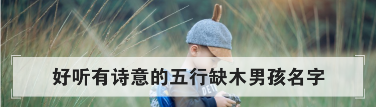 好听有诗意的五行缺木男孩名字