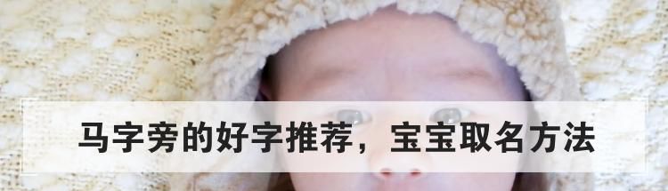 马字旁的好字推荐,宝宝取名方法