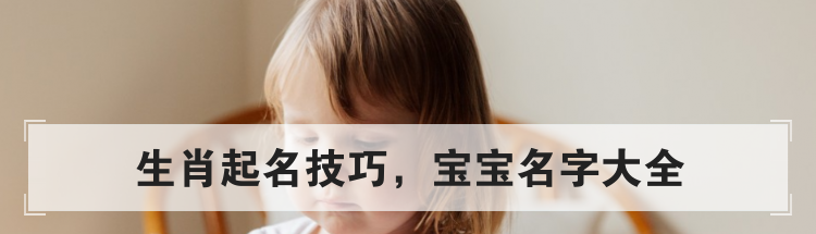 生肖起名技巧,宝宝取名方法