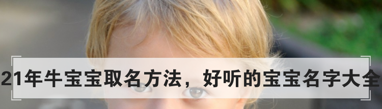 21年牛宝宝取名方法,好听的宝宝名字大全