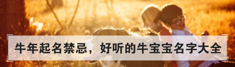 牛年起名禁忌,好听的牛宝宝名字大全