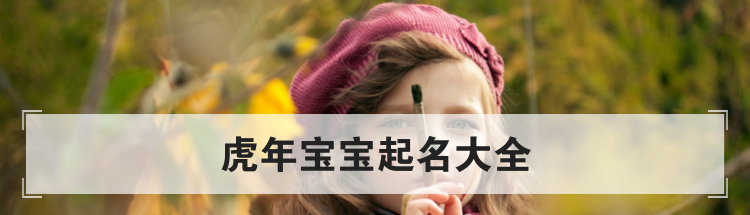 虎年宝宝取名办法,如何给虎宝宝起名
