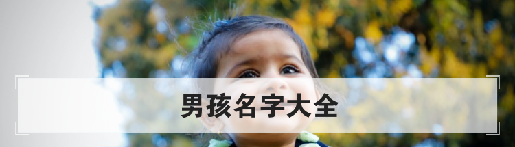 好听有诗意男孩名字大全