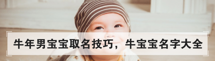 牛年男宝宝取名技巧,牛宝宝名字大全