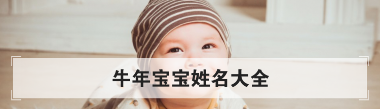 牛宝宝取名办法,好听的牛宝宝名字大全