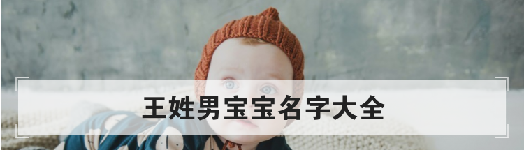 好听有诗意的王姓男宝宝名字大全