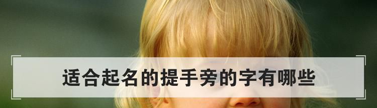 适合起名的提手旁的字有哪些