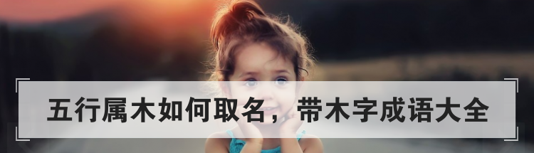 五行属木如何取名,带木字成语大全