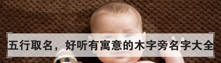 五行取名,好听有寓意的木字旁名字大全