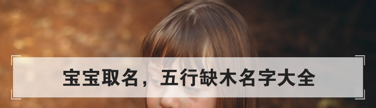 宝宝取名,五行缺木名字大全
