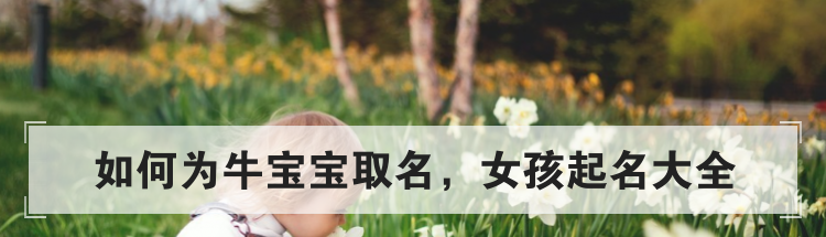 如何为牛宝宝取名,女孩起名大全