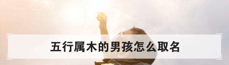 五行属木的男孩怎么取名