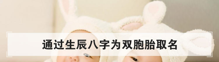 通过生辰八字为双胞胎取名