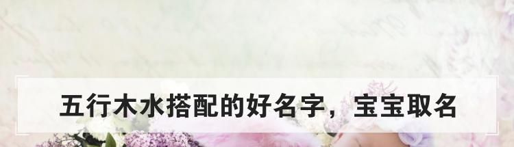 五行木水搭配的好名字,宝宝取名