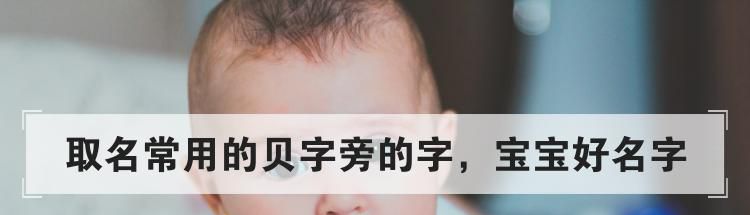 取名常用的贝字旁的字,宝宝好名字