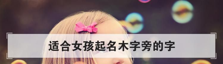 适合女孩起名木字旁的字