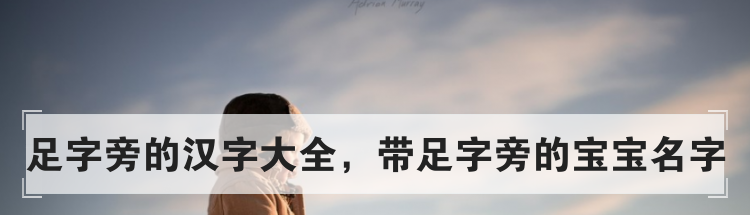 足字旁的汉字大全，带足字旁的宝宝名字