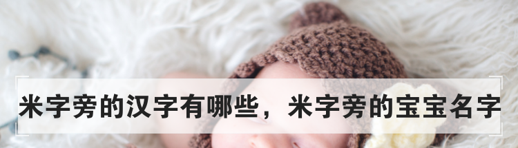 米字旁的汉字有哪些，米字旁的宝宝名字