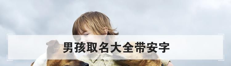 男孩取名大全带安字