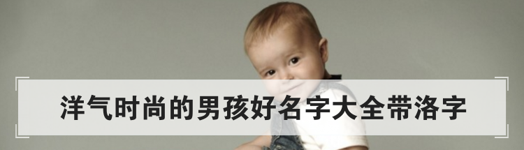 洋气时尚的男孩好名字大全带洛字
