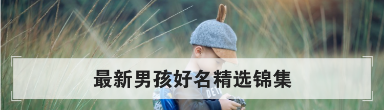 最新男孩好名精选锦集
