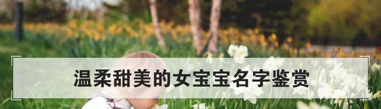 温柔甜美的女宝宝名字鉴赏