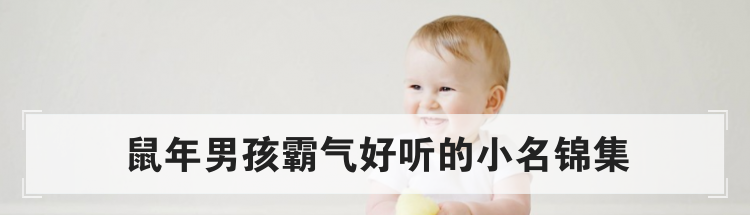 鼠年男孩霸气好听的小名锦集